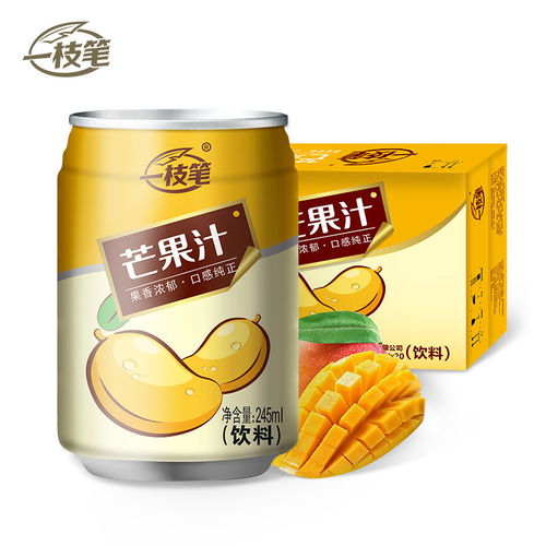 豪味來(lái) 罐裝果味網(wǎng)紅飲料新選擇，245ml一枝筆芒果汁飲料引領(lǐng)潮流